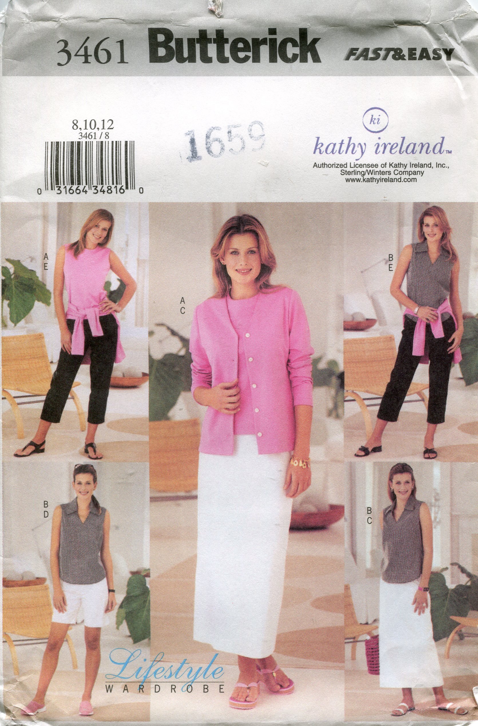 Amazon.com: Butterick Pattern 3461 Kathy Ireland Lifestyle